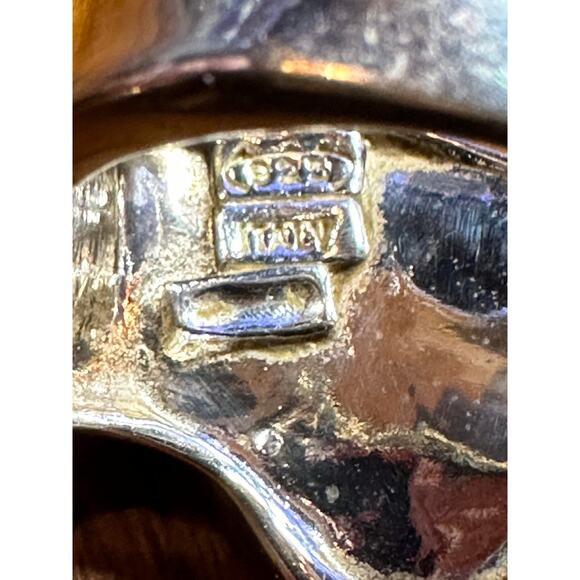 Wave sterling silver ring size 7.5 J100324 - Picture 4 of 4